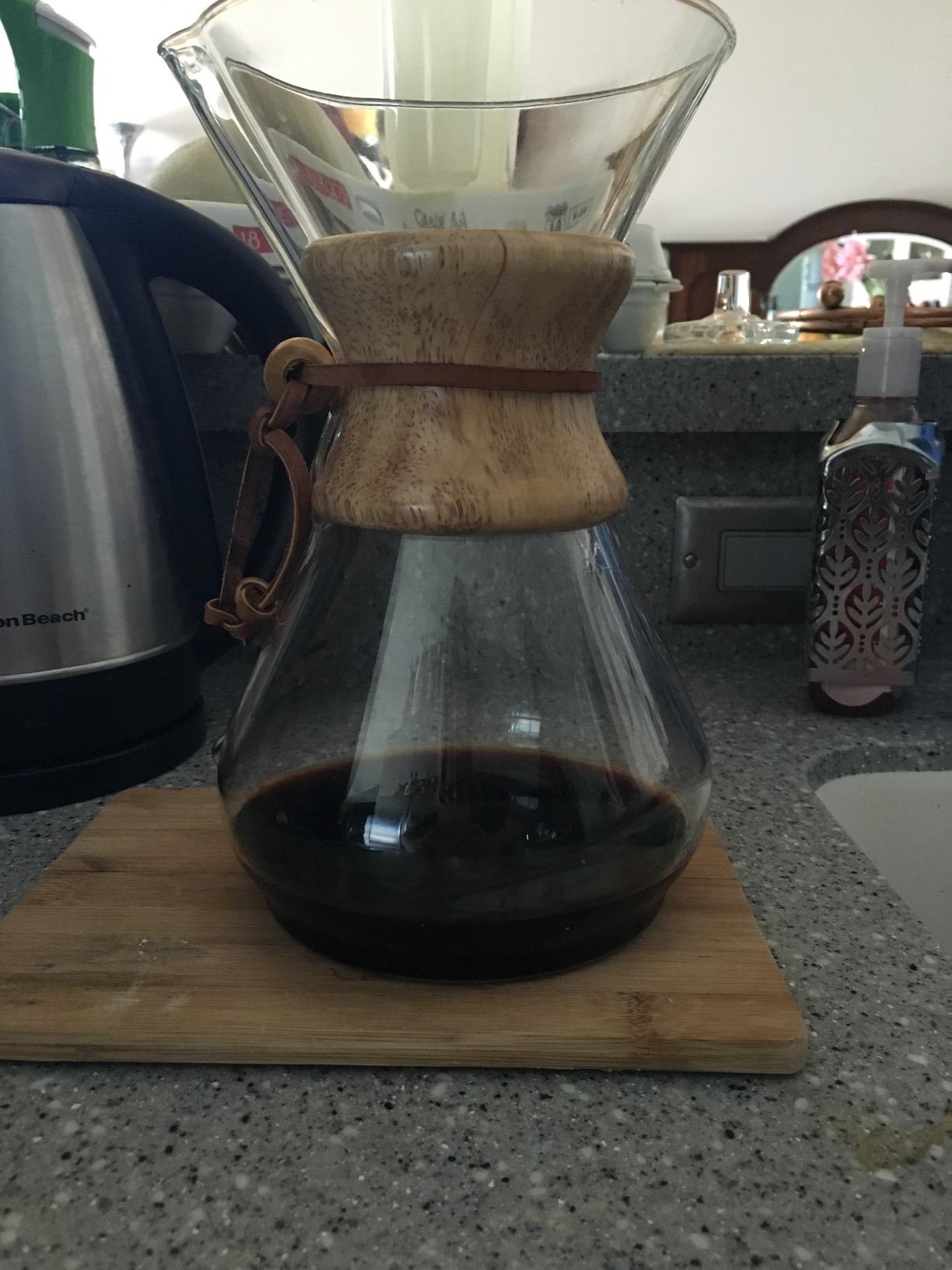 Chemex Pour-Over Glass Coffeemaker - Classic Series - 8-Cup - Exclusive Packaging customer photo 2