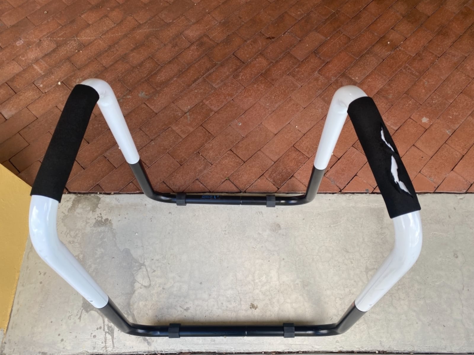 Ultimate Body Press Dip Bar Fitness Station - Adjustable Width Folding Dip Stand with Angled Grips, Stable Leveling and Easy Storage customer photo 1