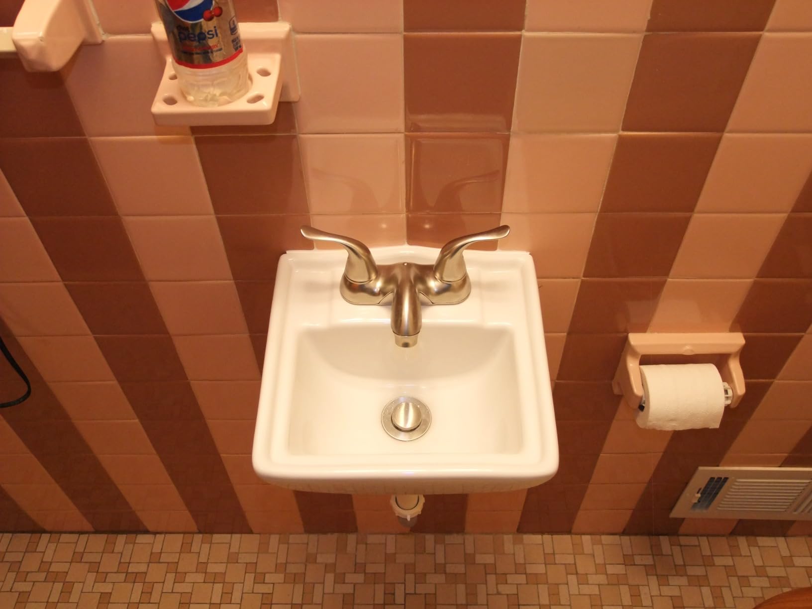 Fine Fixtures Small Wall Mount Bathroom Sink White Viterous China, 12.4 x 11 Inch Compact Sink for Bathroom, Modern Space Saving Design Sink Bathroom. customer photo 2