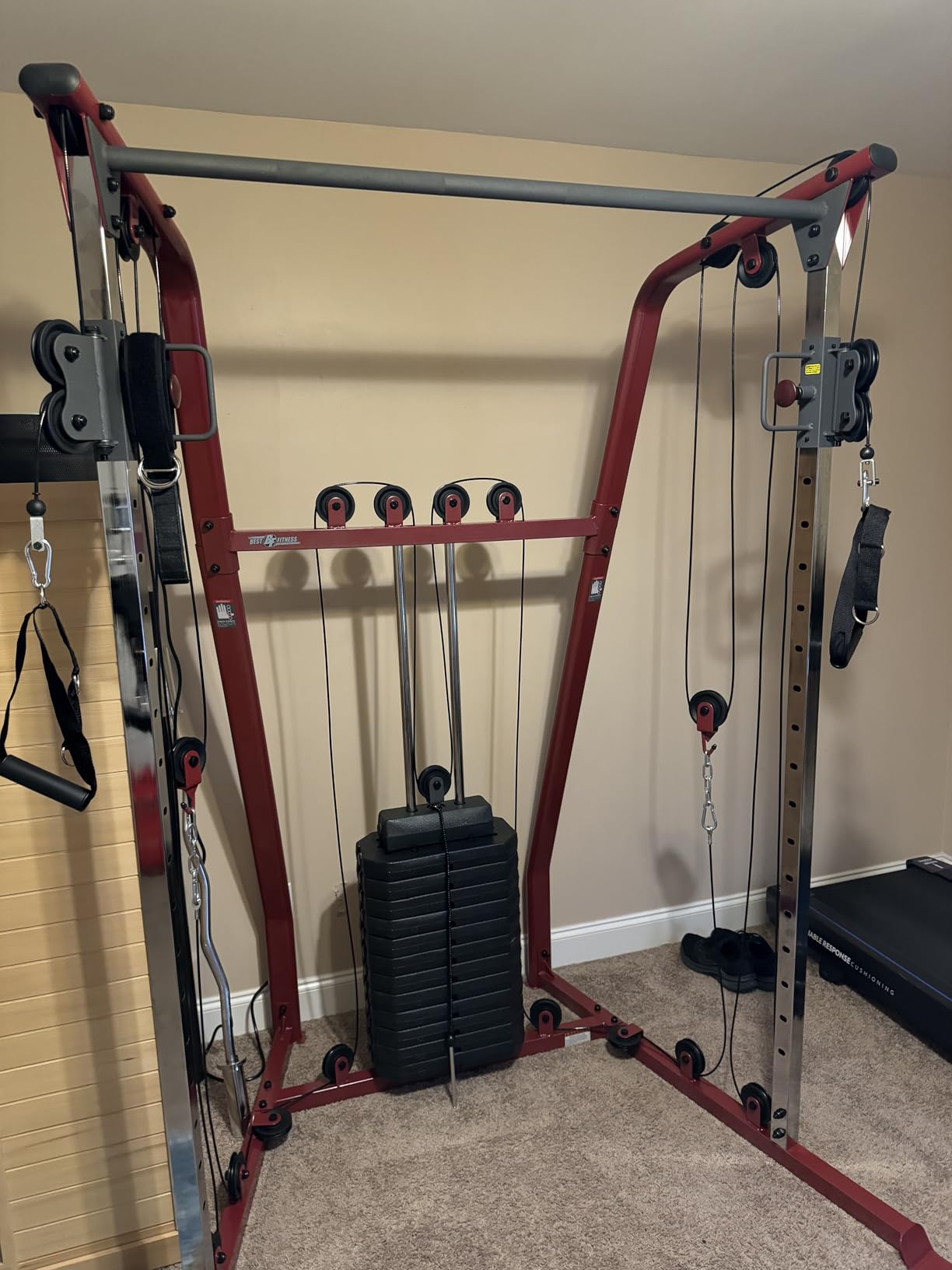 Body-Solid Best Fitness Functional Trainer Cable Machine, Full Body Workout Weight Stacks, Chest and Shoulder Exercise Home Gym LAT Pulldown Machines with 190lb Weights Stack customer photo 2