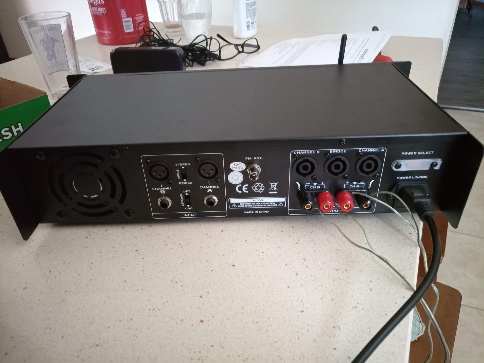 Professional Audio Bluetooth Power Amplifier - 2-Channel Rack Mount Bridgeable, LED Indicators, Shockproof Binding Posts, Cooling Fans 1000 Watt - Pyle PTA1000 customer photo 2