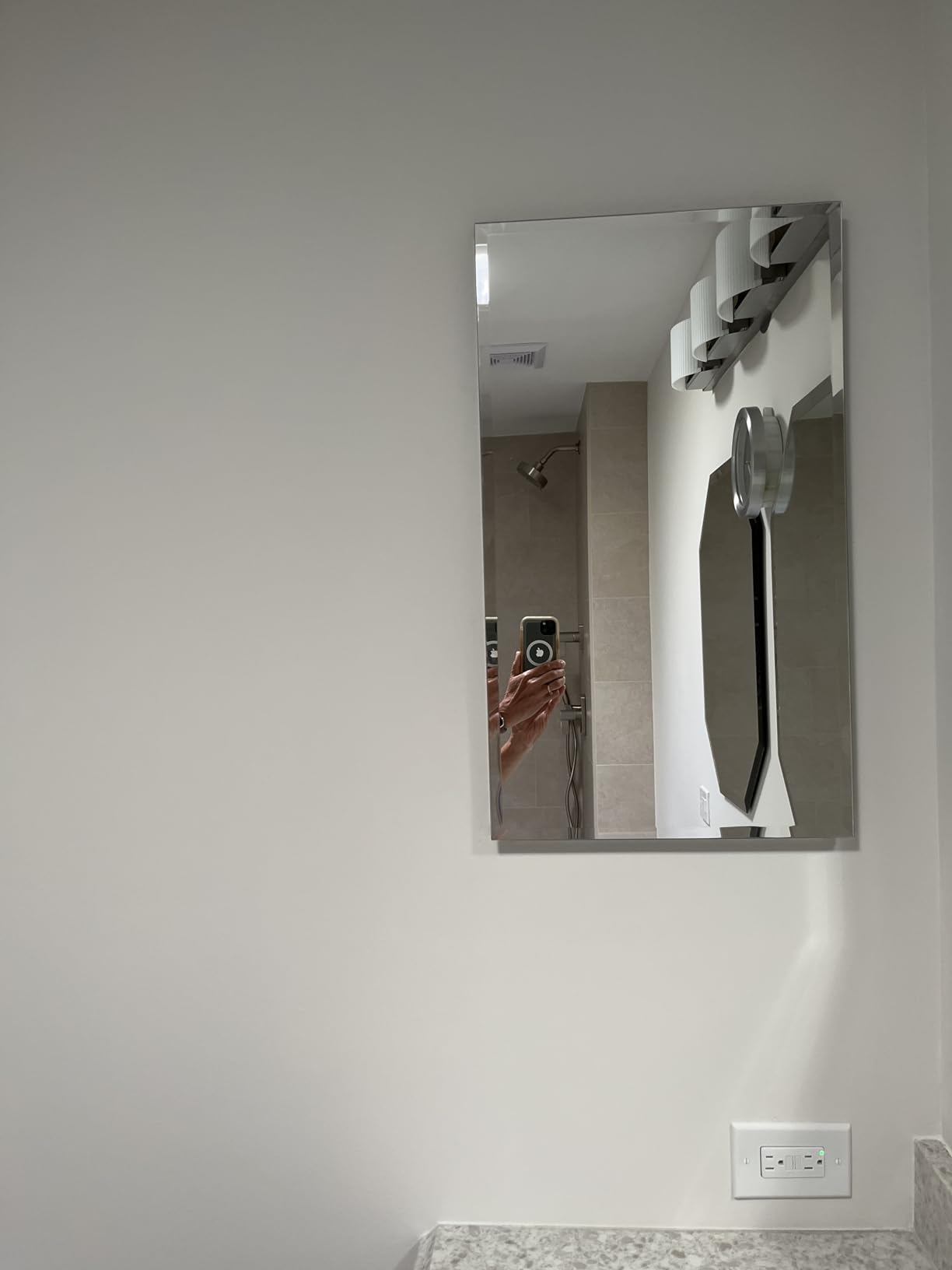 Kohler CB-CLC1526FS Frameless Bathroom Mirror Medicine Cabinet, Single Door, Rectangular Beveled Edge Frame, Bathroom Cabinet Mirror, Adjustable Shelves, 15 in. W x 26 in. H customer photo 2