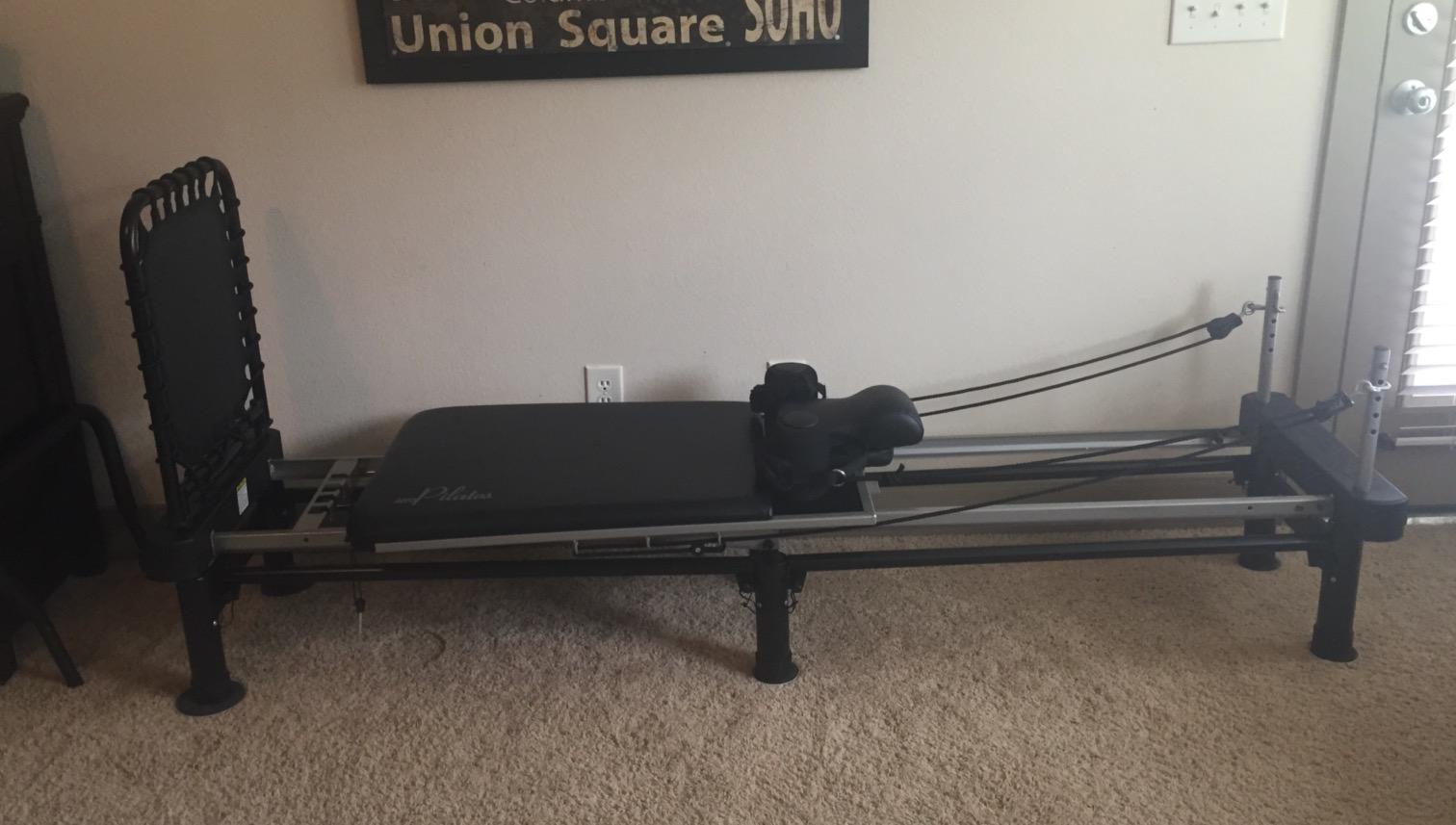 AeroPilates Pilates Reformer Machine, Gym Equipment for Resistance Workout, Strength & Fitness Training - Foldable & Compact customer photo 1