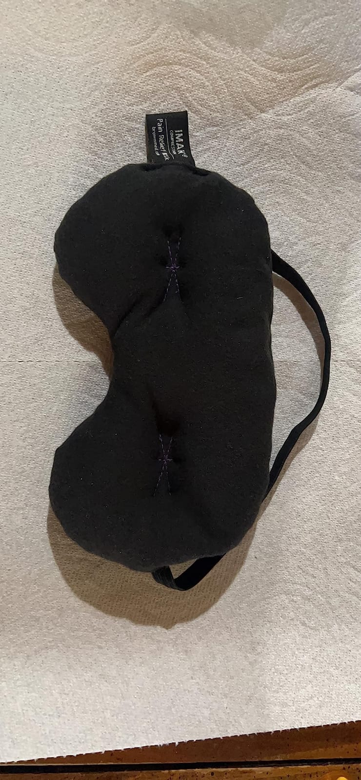 Brownmed Eye Pillow Compression Eye Mask, Cooling, Universal Fit, Black customer photo 1