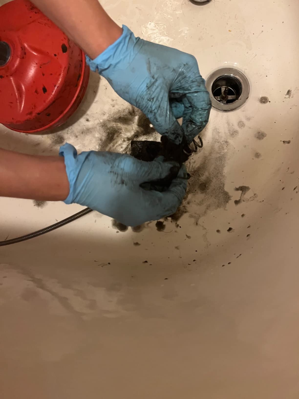 Ridgid GIDDS-813340 41408 Power Spin with AUTOFEED, Maxcore Drain Cleaner Cable, and Bulb Drain Auger to Remove Drain Clogs customer photo 1