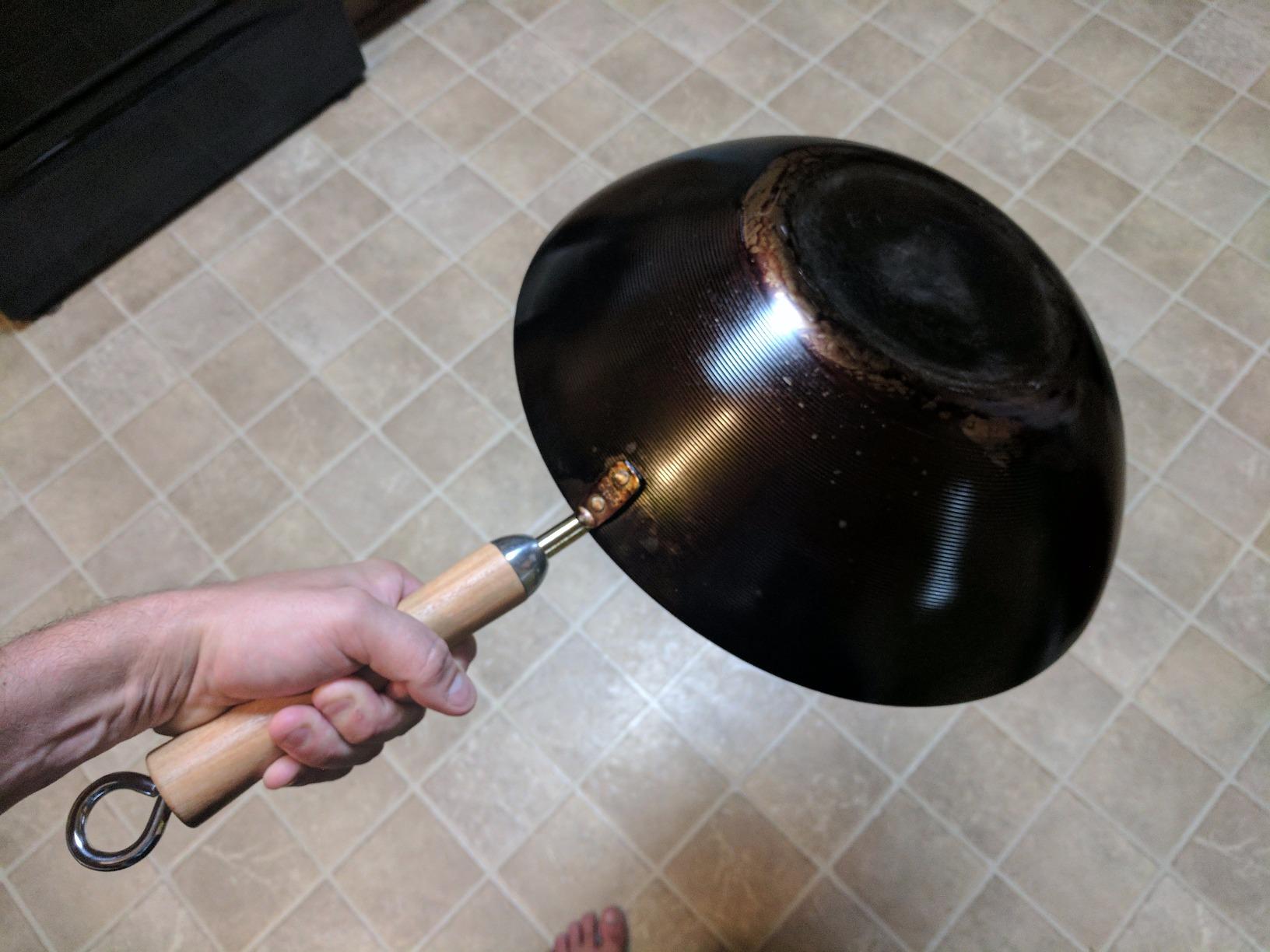 JOYCE CHEN Classic Series 14-Inch Uncoated Carbon Steel Wok Set with Lid and Birch Handles, 4 Pieces customer photo 2
