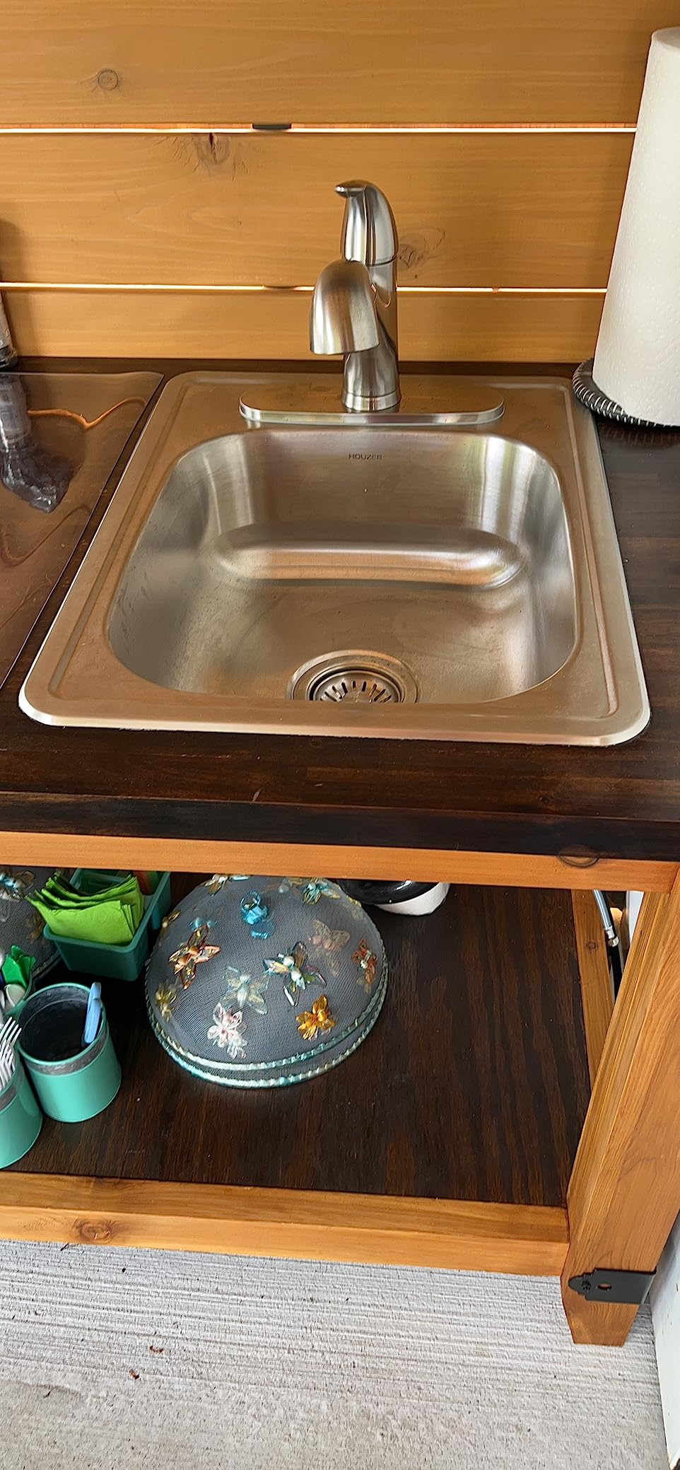 Houzer Hospitality Stainless Steel Bar & Prep Sink: 15 Inch Drop-In Topmount 2-Hole Sink for Bar & Kitchen, Durable & Versatile, Essential for Home & Apartment: 1515-6BS-1 customer photo 1