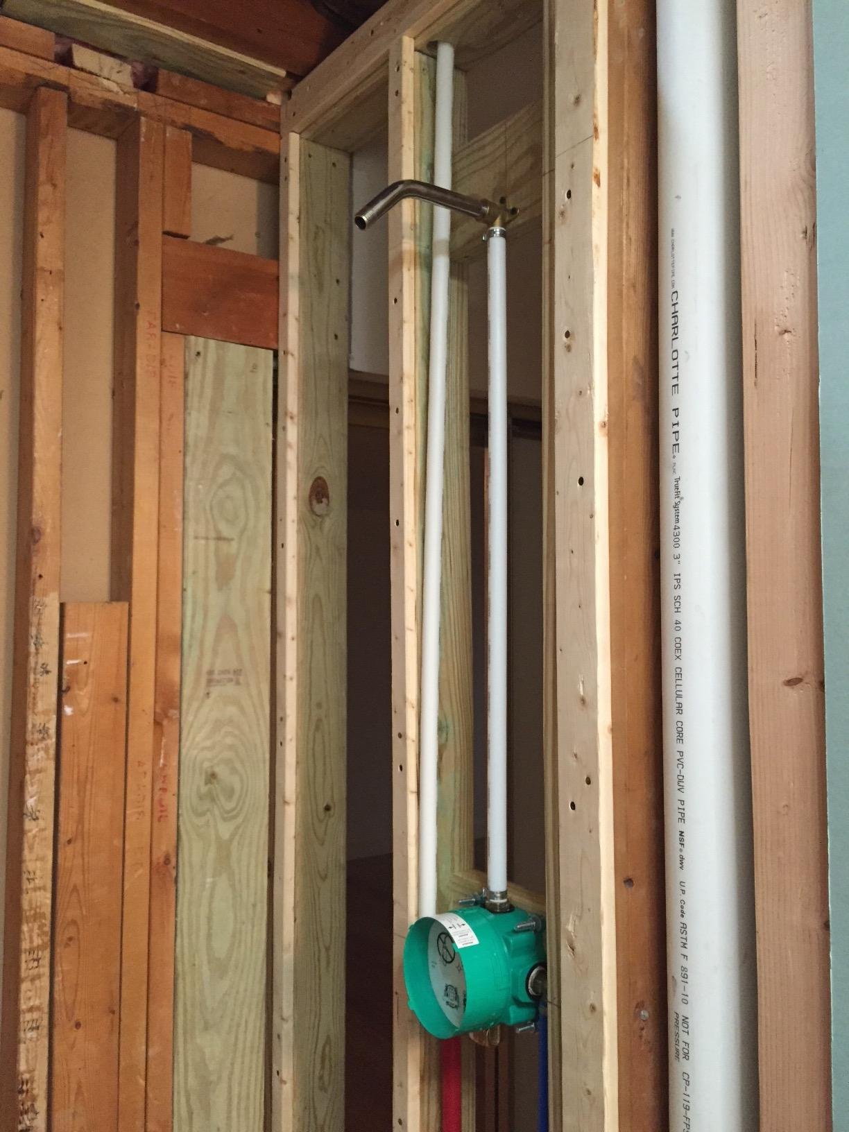hansgrohe iBox Shower Rough Required for Shower Faucet Valve Trim Installation, Authentic Rough, iBox Universal Plus with Service Stops, ¾