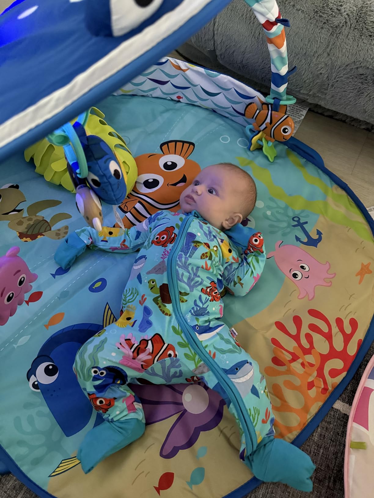 Bright Starts Disney Baby Finding Nemo Mr. Ray Ocean Lights & Music Gym, Ages Newborn + customer photo 1