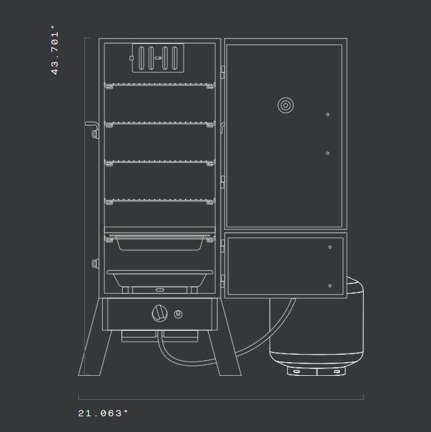 Masterbuilt 30-Inch Dual Fuel Propane & Charcoal Vertical Smoker with 730 Sq. In. Cooking Space, Push-Button Ignition, Temperature Gauge, 4 Smoking Racks, Black customer photo 1