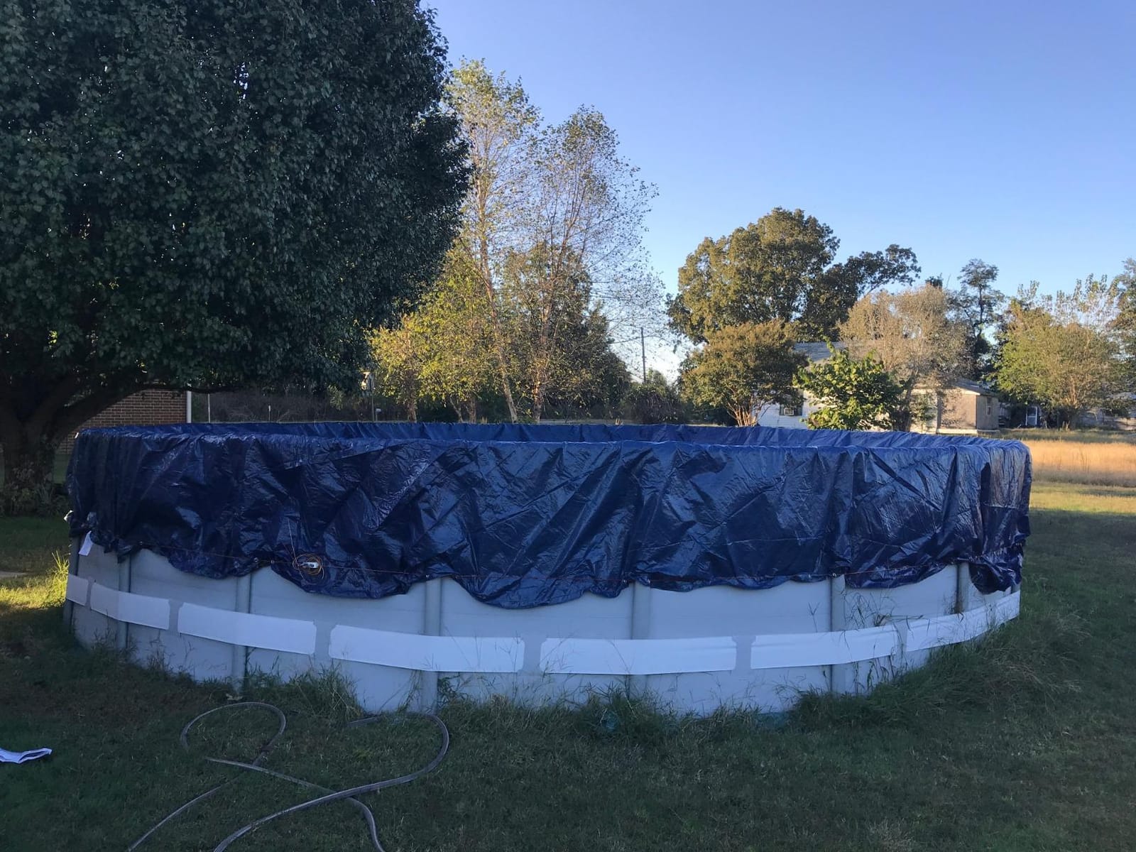 Robelle 24 ft Heavy Duty Super Winter Pool Cover for Above Ground Pools customer photo 2