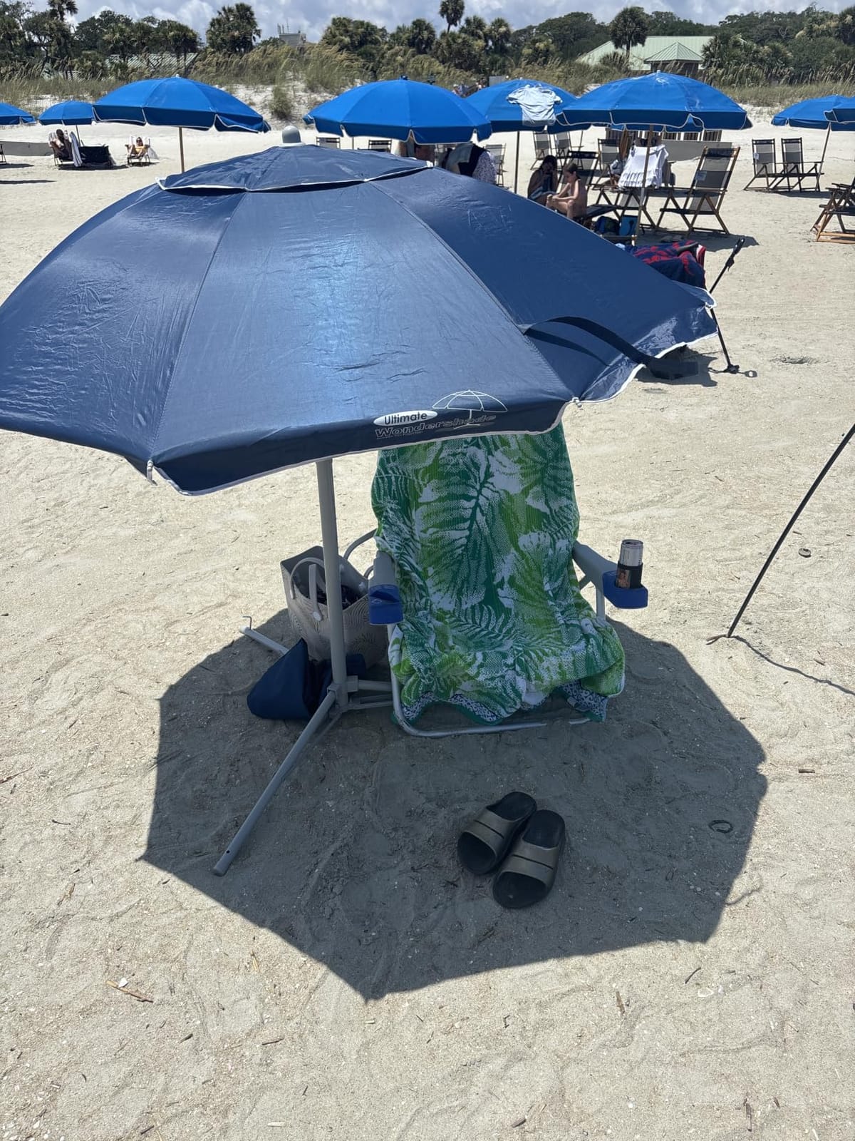 Wondershade Ultimate Portable Sun Shade Umbrella – Lightweight Adjustable Outdoor Patio & Beach Umbrella with Tripod Base (Blue) customer photo 2