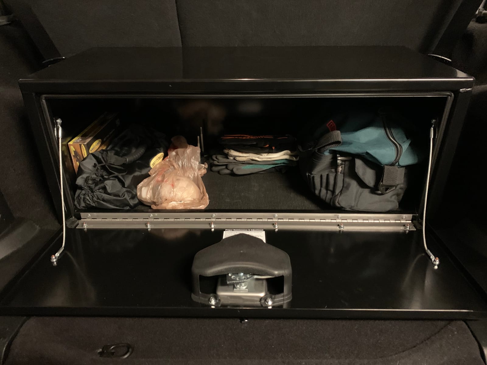 Buyers Products 1702310 Black Steel Underbody Truck Tool Box, 18x18x48 Inch | Truck Bed & Underbelly RV Storage Box, Locking T-Latch, Weather-Resistant, Heavy-Duty Flatbed Job Box, Made in USA customer photo 2