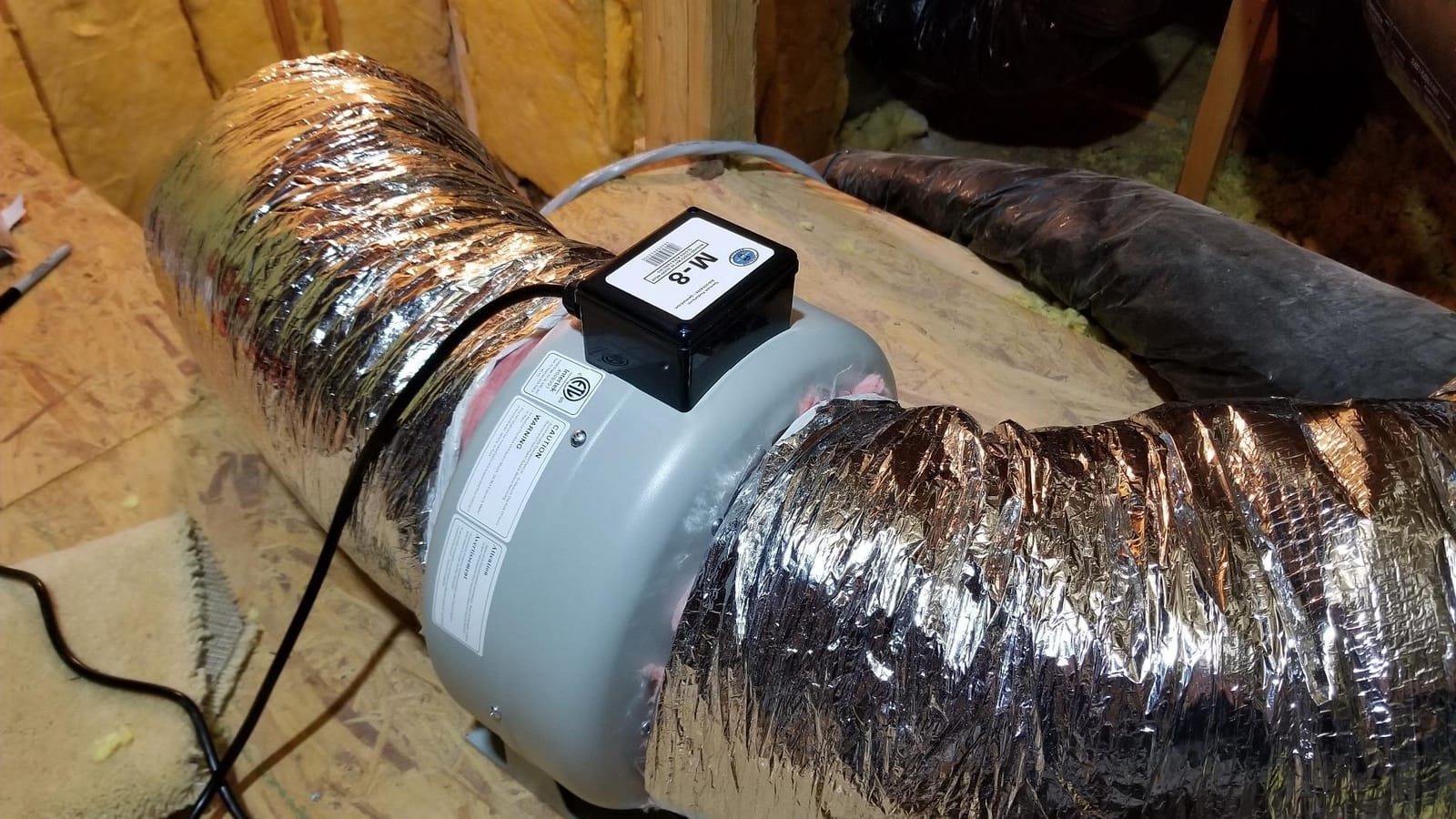 Tjernlund M-6 Metal Inline Duct Booster Fan for Ventilation, 6 in, 460 CFM customer photo 2