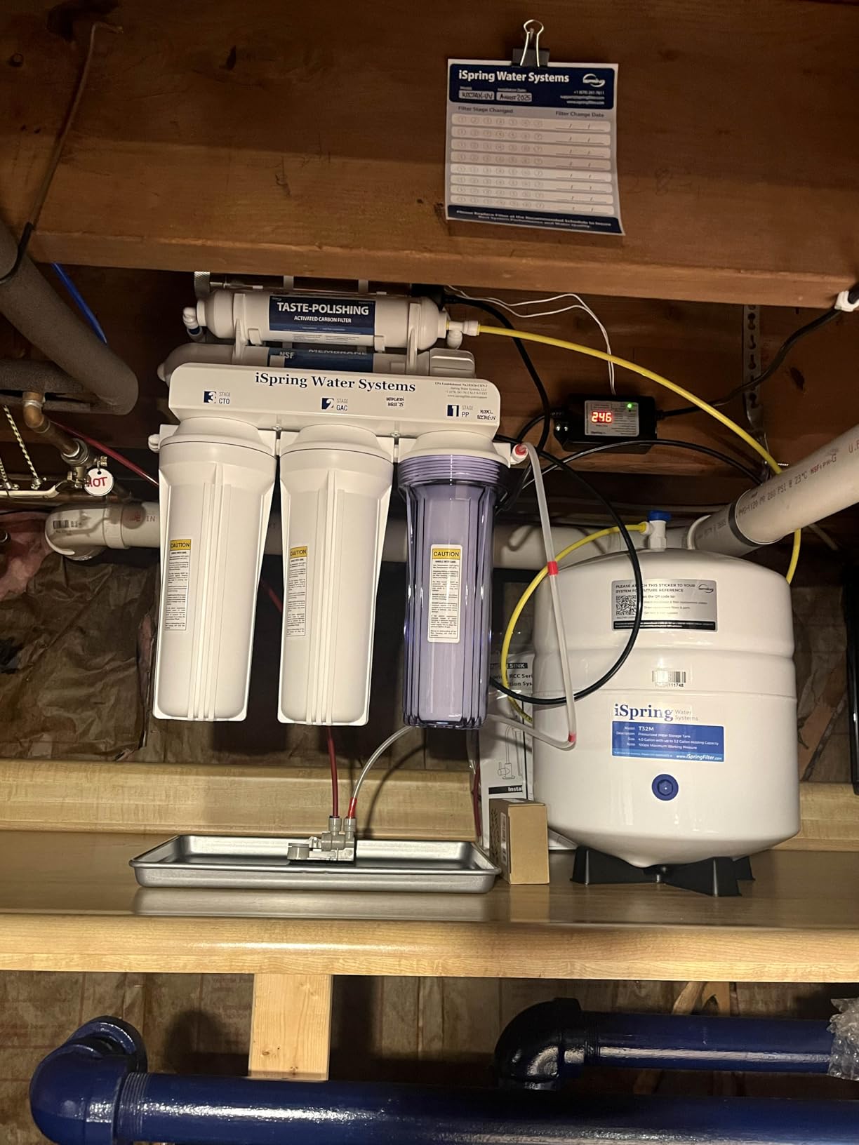 iSpring RCC7AK-UV, NSF 58&372 Certified, 7-Stage Reverse Osmosis Water Filter System with Alkaline and LED UV Filter, Patented Top-Mounted Faucet Design for Easy Installation customer photo 1