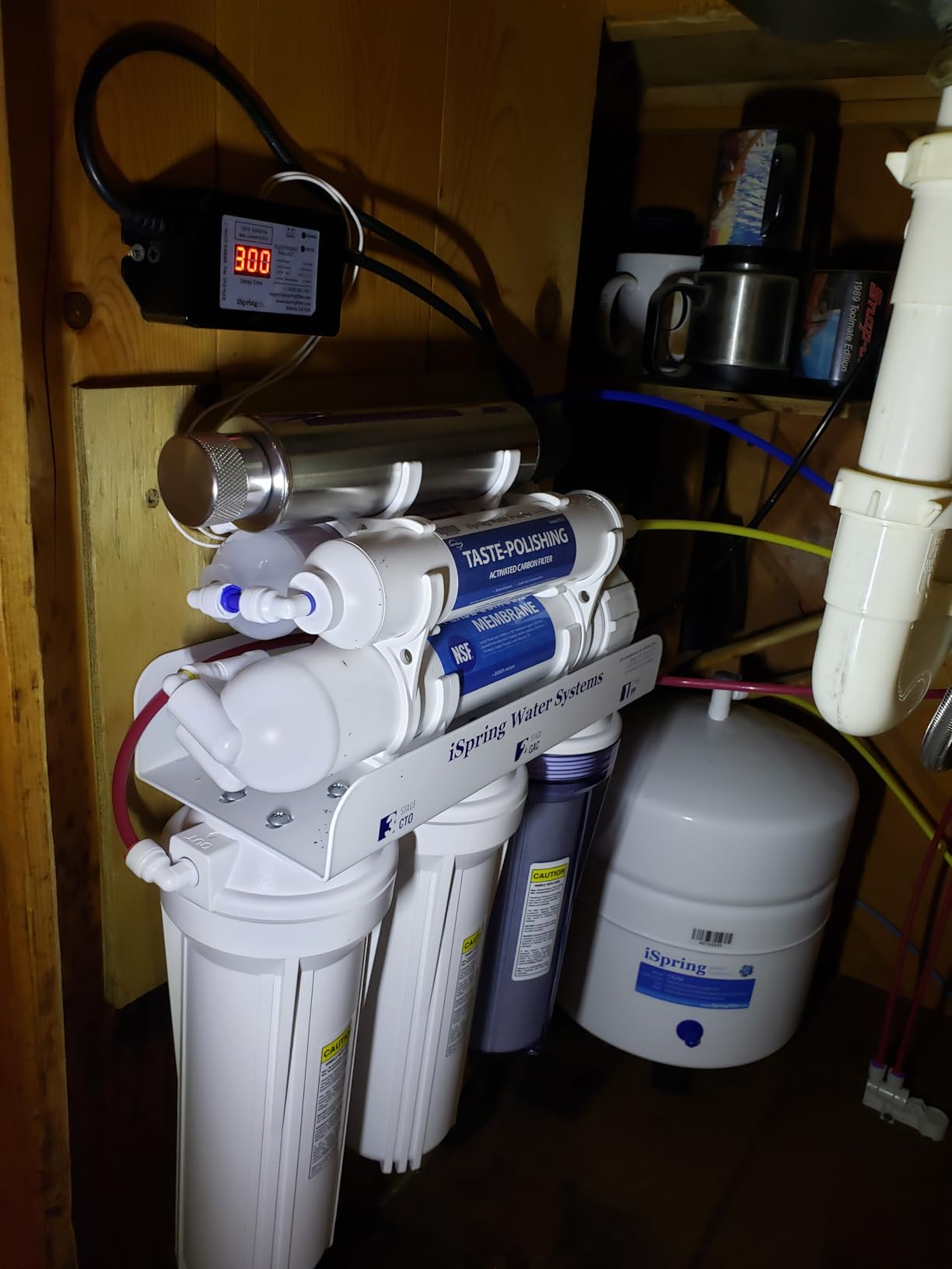 iSpring RCC7AK-UV, NSF 58&372 Certified, 7-Stage Reverse Osmosis Water Filter System with Alkaline and LED UV Filter, Patented Top-Mounted Faucet Design for Easy Installation customer photo 2