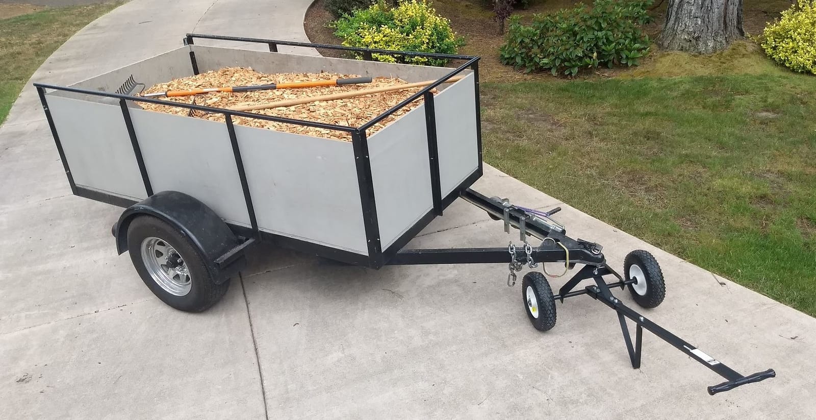 MaxxHaul Trailer Dolly - 600 lb Capacity - Boat Utility Jet Ski Trailer Mover - 12-Inch Pneumatic Tires - Alloy Steel (70225) customer photo 2