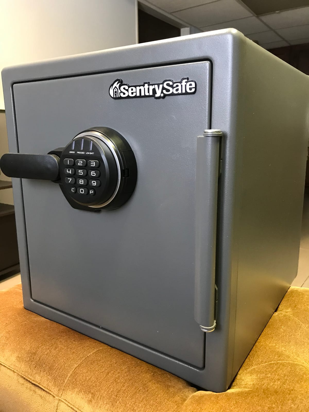 SentrySafe Black Fireproof Safe with Digital Push Button Keypad, Home Safe For Money, Documents, and other Valuables, 1.23 Cubic Feet, SF123ES | Fire Resistant Home Safe With Digital Keypad, Shelf, Door Pocket For Organization, Securely Store Money, Documents, Valuables customer photo 2