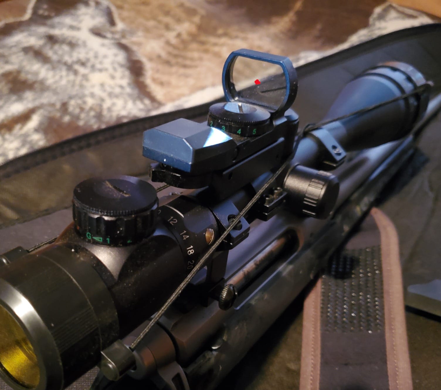CVLIFE 1X22X33 Red Green Dot Gun Sight Scope Reflex Sight with 20mm Rail customer photo 1