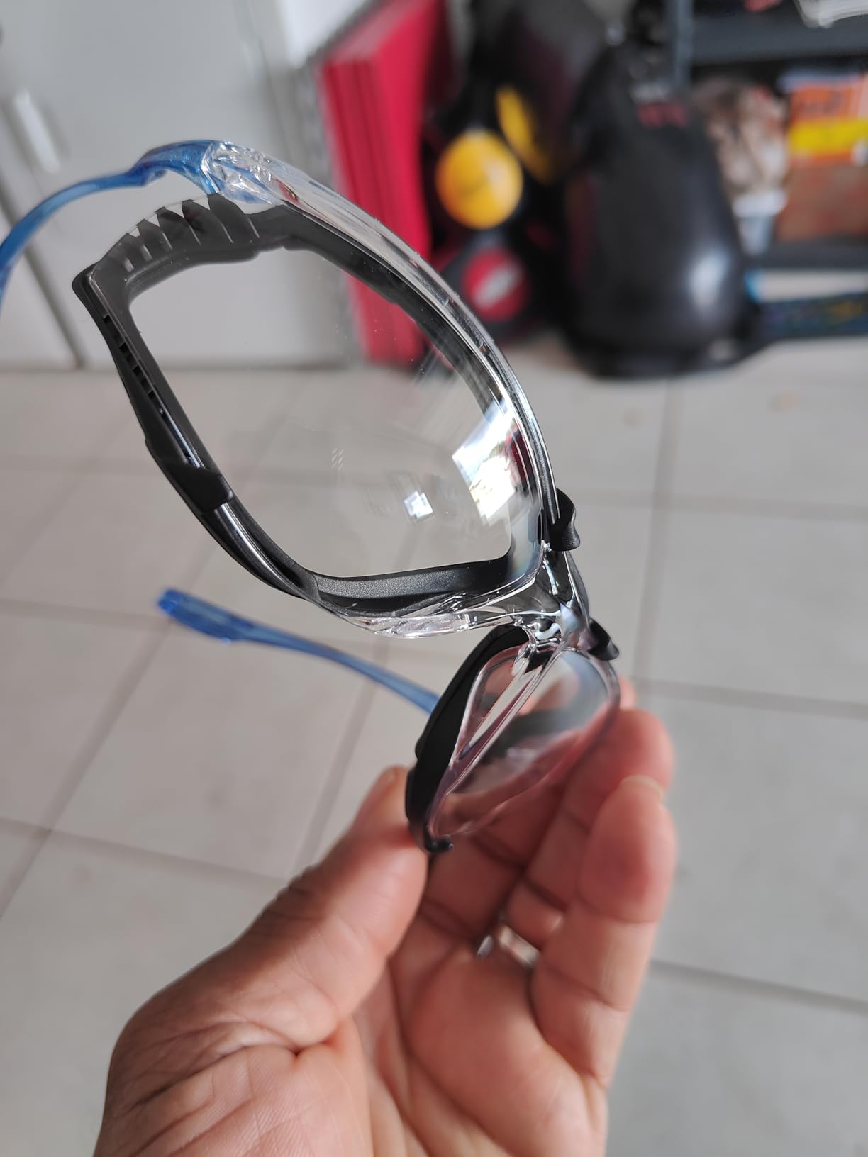3M Safety Glasses, Virtua CCS, Anti-Fog Clear Lens, Blue Frame, ANSI Z87 customer photo 1