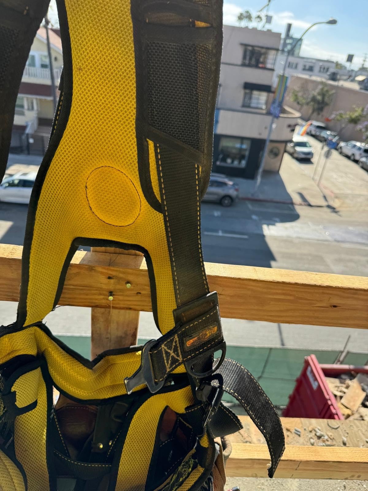 Guardian 21030 Cyclone Construction Harness with Waist Pad | Side D-Rings|OSHA & ANSI Compliant | Black/Yellow | M-L customer photo 2