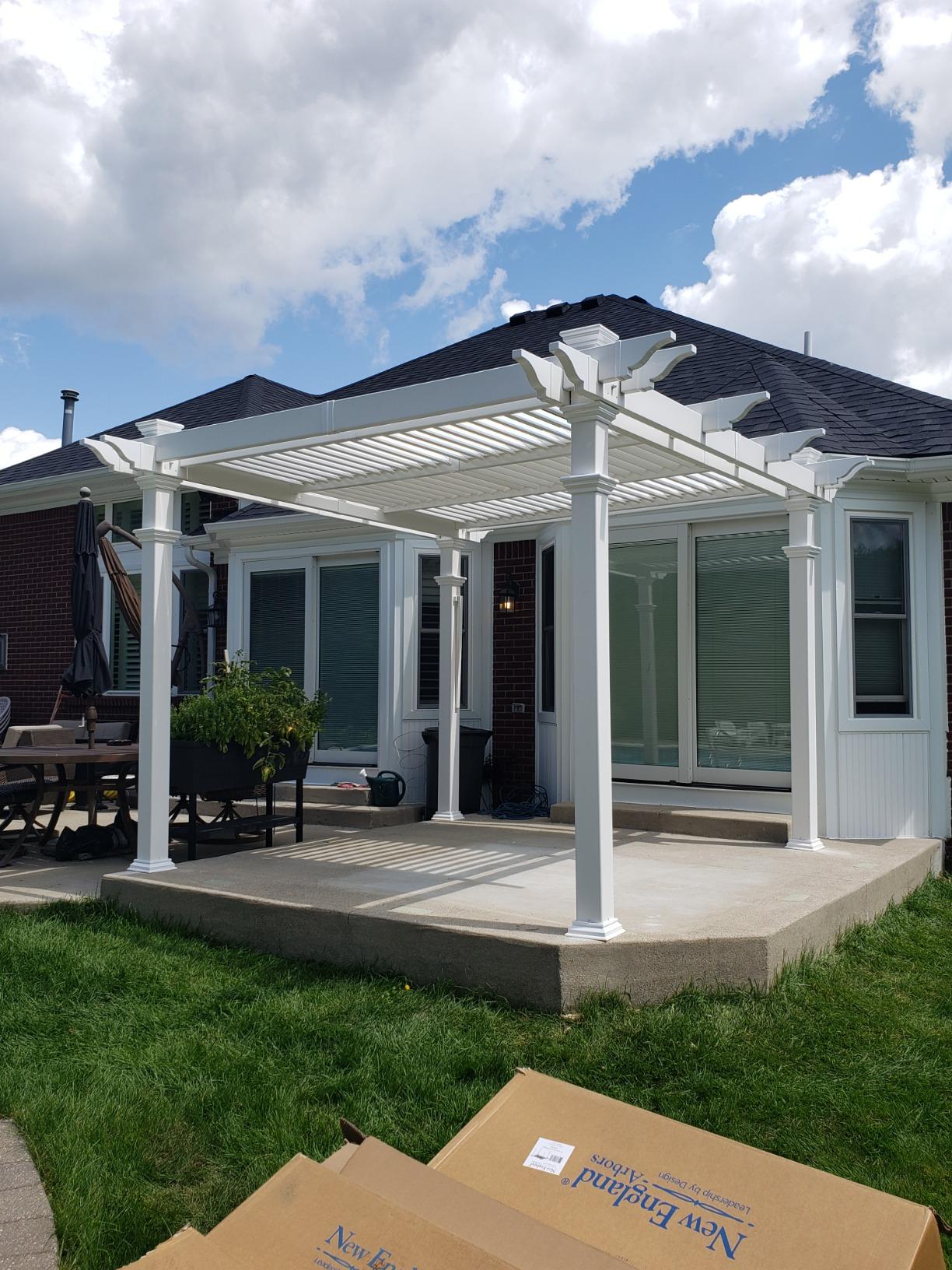 Avalon 10' x 10' Adjustable Louvered Vinyl Pergola customer photo 2