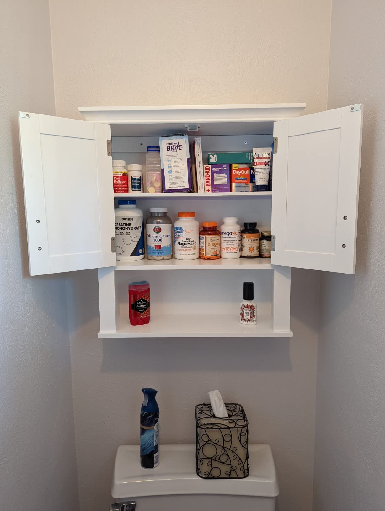RiverRidge Somerset Two-Door Bathroom Wall Mount Medicine Cabinet, White customer photo 2