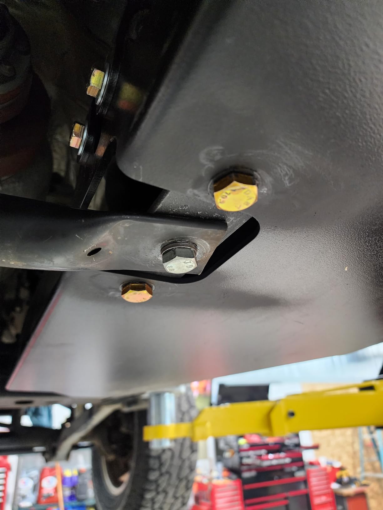 Rough Country Gas Tank Skid Plate for 2007-2018 Jeep Wrangler JK 2-Door - 794 , Black customer photo 2