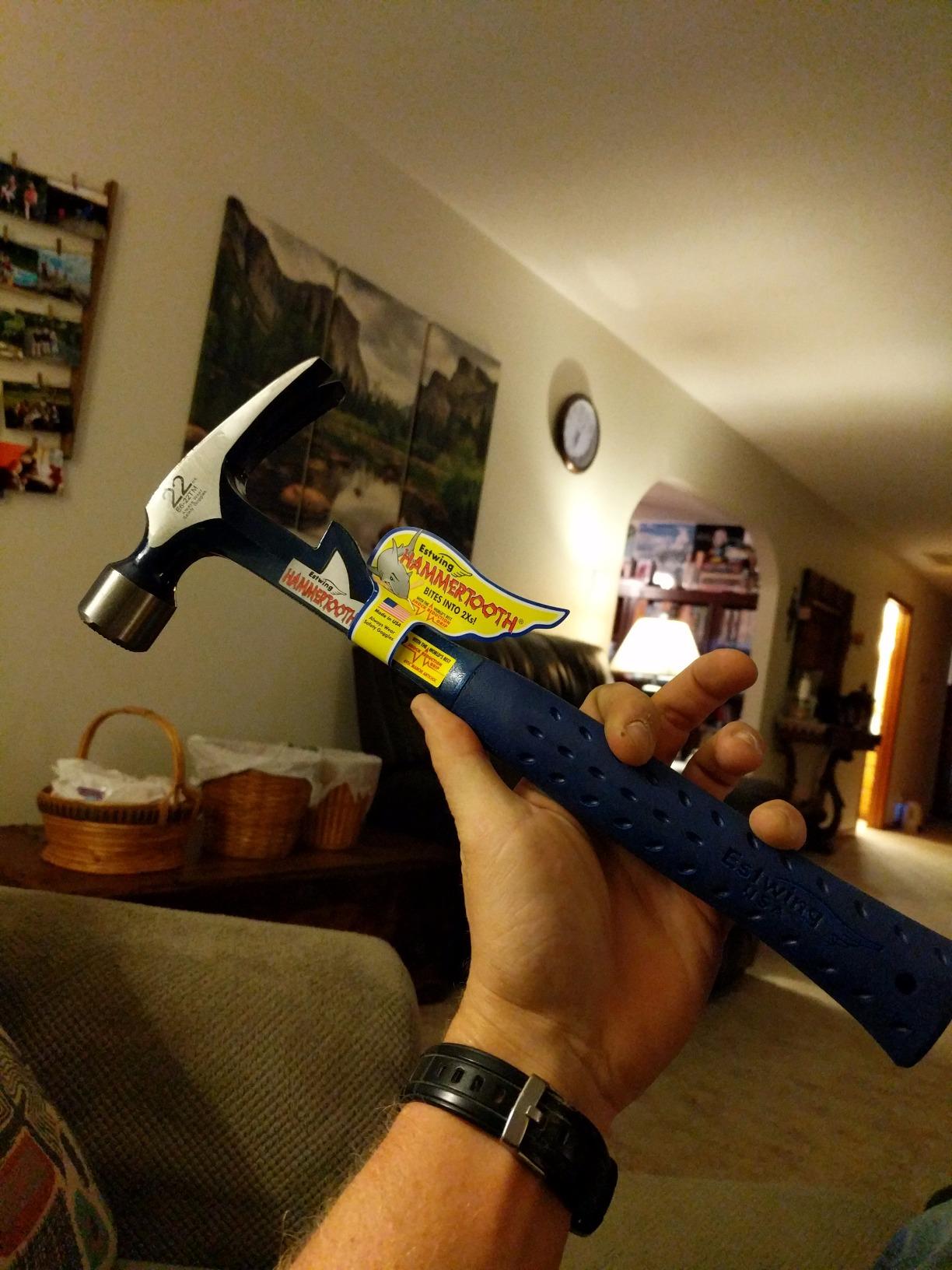 ESTWING Hammertooth Hammer, 24oz Milled Face, Board Straightener, E6-24TM customer photo 1