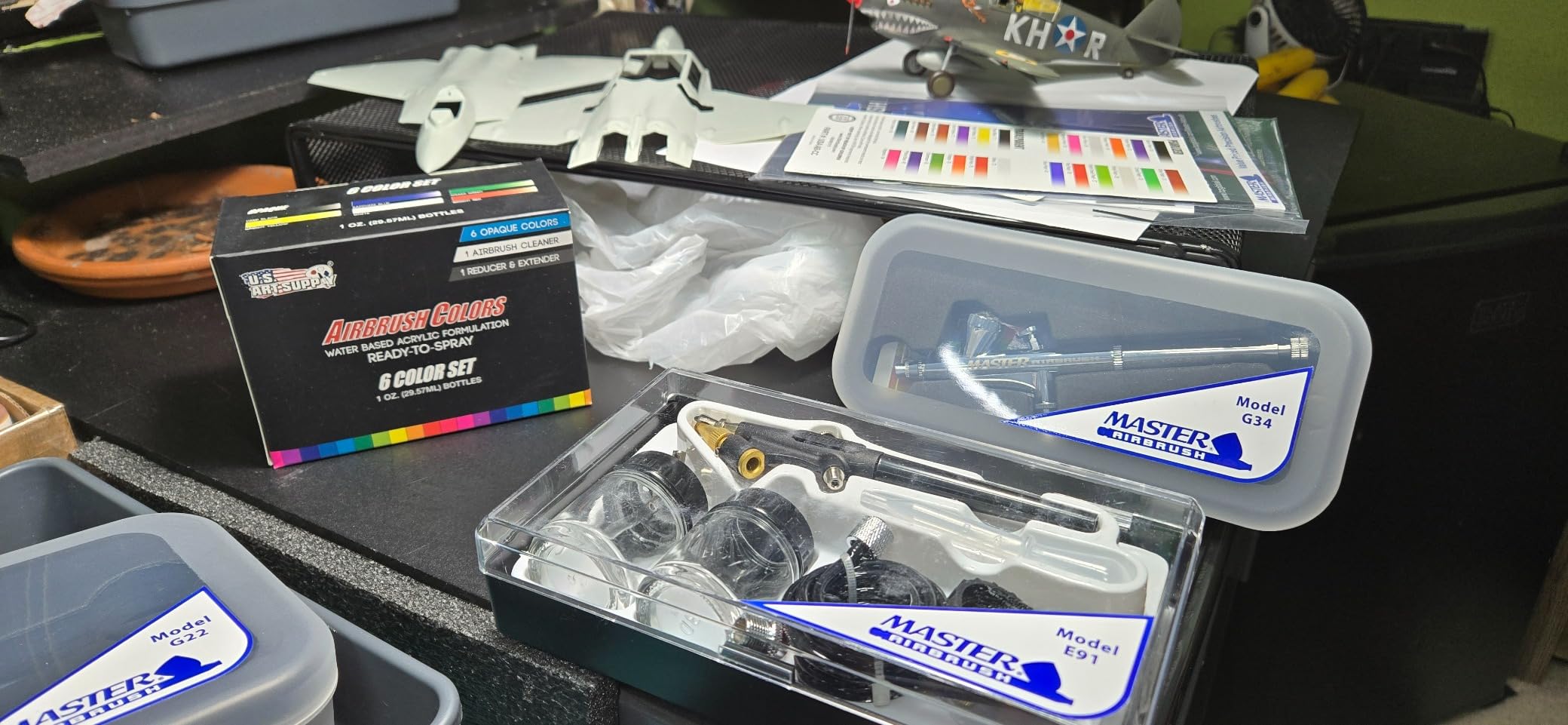 Master Airbrush Cool Runner II Air Brush Kit with Air Compressor Dual Fan customer photo 2
