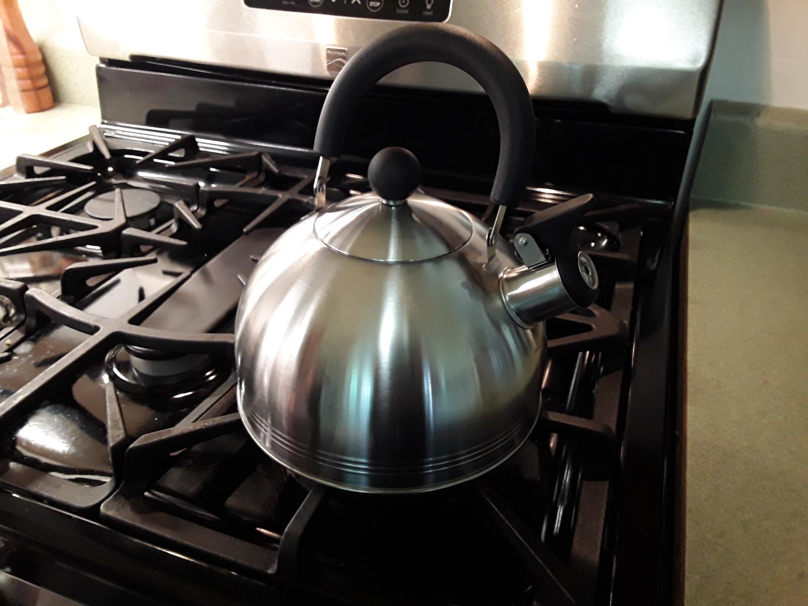 Mr. Coffee Carterton Stainless Steel Whistling Tea Kettle – 1.5-Quart Capacity, Mirror Polish Finish, Durable Tea Kettle for Stovetop, Fast Boiling, Easy Pouring customer photo 2