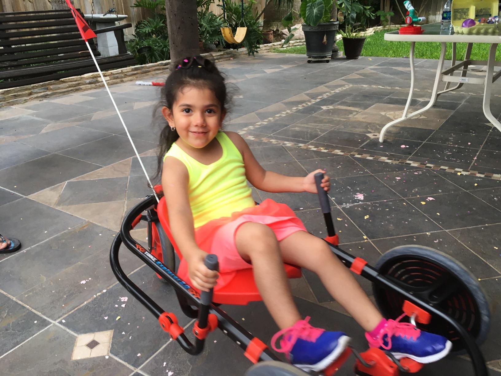 YBIKE Explorer Pedal Car - 3-Wheel Go Kart for Kids, Ride On Toys for Girls and Boys, Ages 4 & Up, Steer with Handles, Adjustable Frame & Seat, Up to 155 lbs customer photo 2