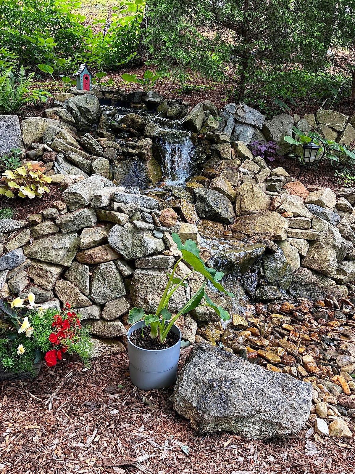 Savio Pond Free 6100 GPH Waterfall Kit MatrixBlox 10 x 30 Ft EPDM Liner customer photo 2