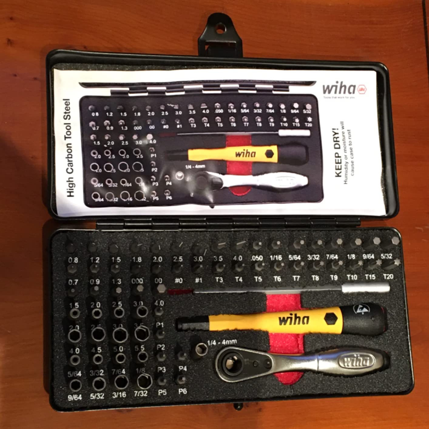 Wiha 75965 ESD Safe Master Technician Ratchet and MicroBits Set, 65 Piece customer photo 2