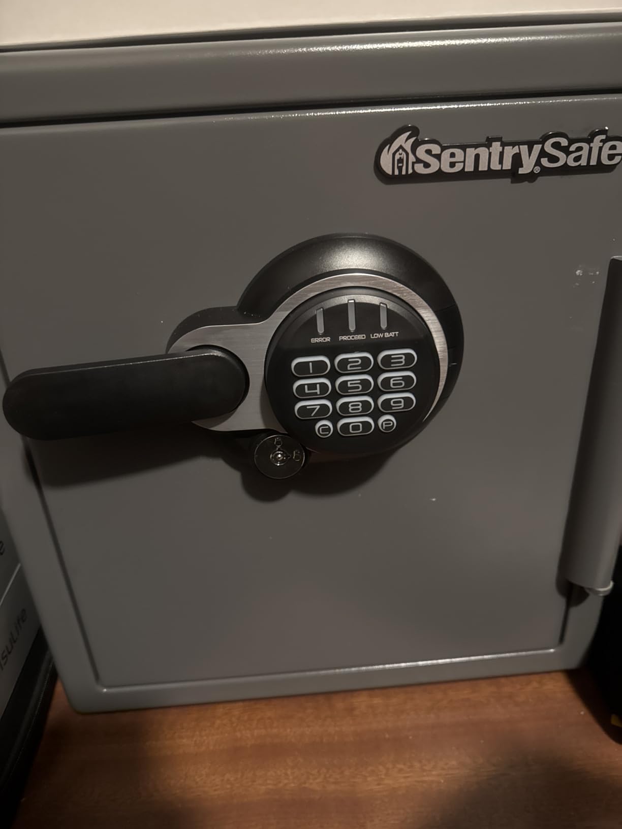 SentrySafe Fireproof and Waterproof Gray Steel Home Safe with Digital Keypad Lock, Floor Safe with Interior Lighting Secures Money, Documents, 2.05 Cubic Feet, SFW205GQC | Floor Safe With Interior Lighting and Digital Keypad Access, Fire and Water Resistant, Protects Money, Documents, Gray customer photo 1