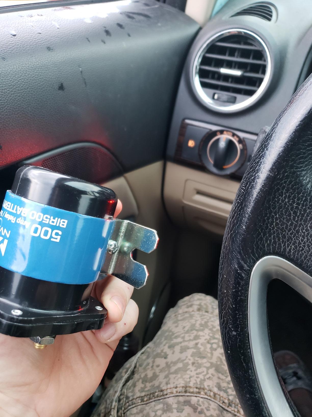 NVX BIR500 500 AMP Battery Relay Isolator and Relay for Cars, RVs, ATVs, UTVs, and Boats. customer photo 1