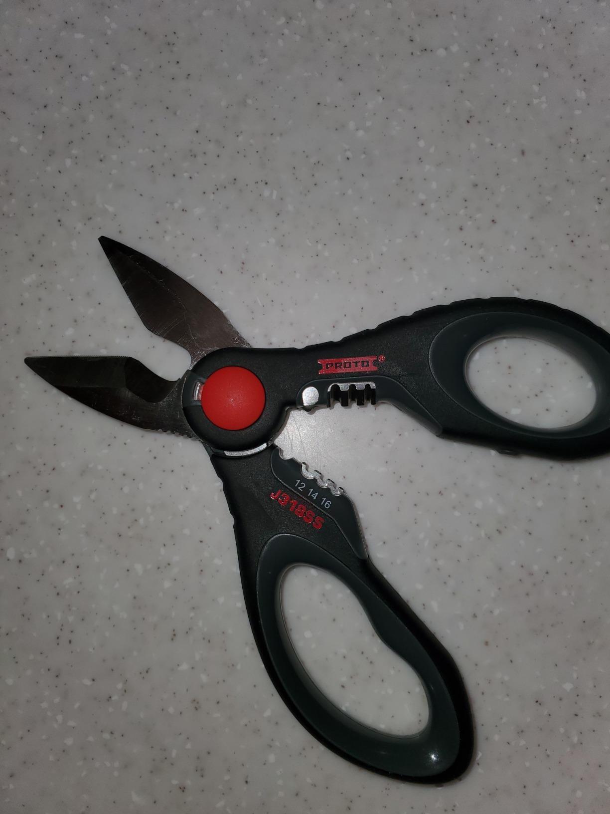Stanley Proto J318SS Stainless Steel Electricians Scissors, 6-7/64-Inch customer photo 1