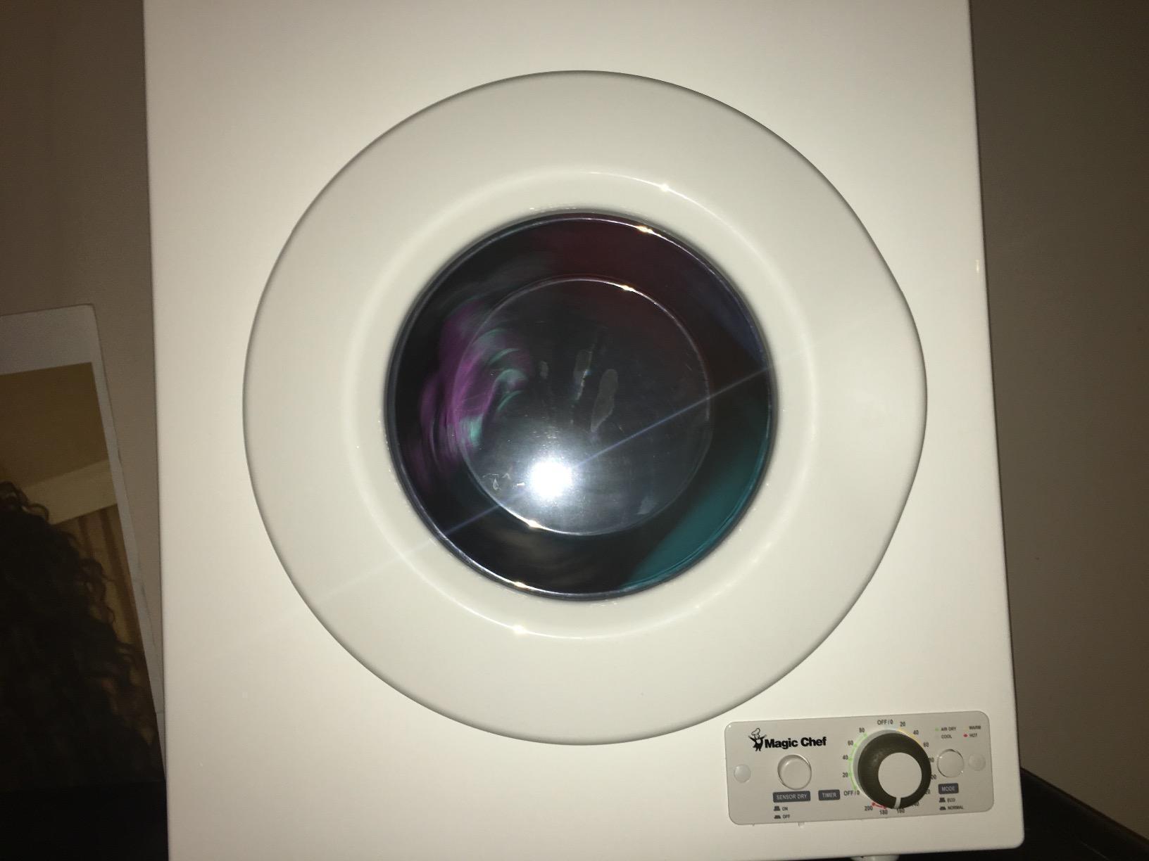 2.6 cu. ft. White Compact Electric Dryer customer photo 2