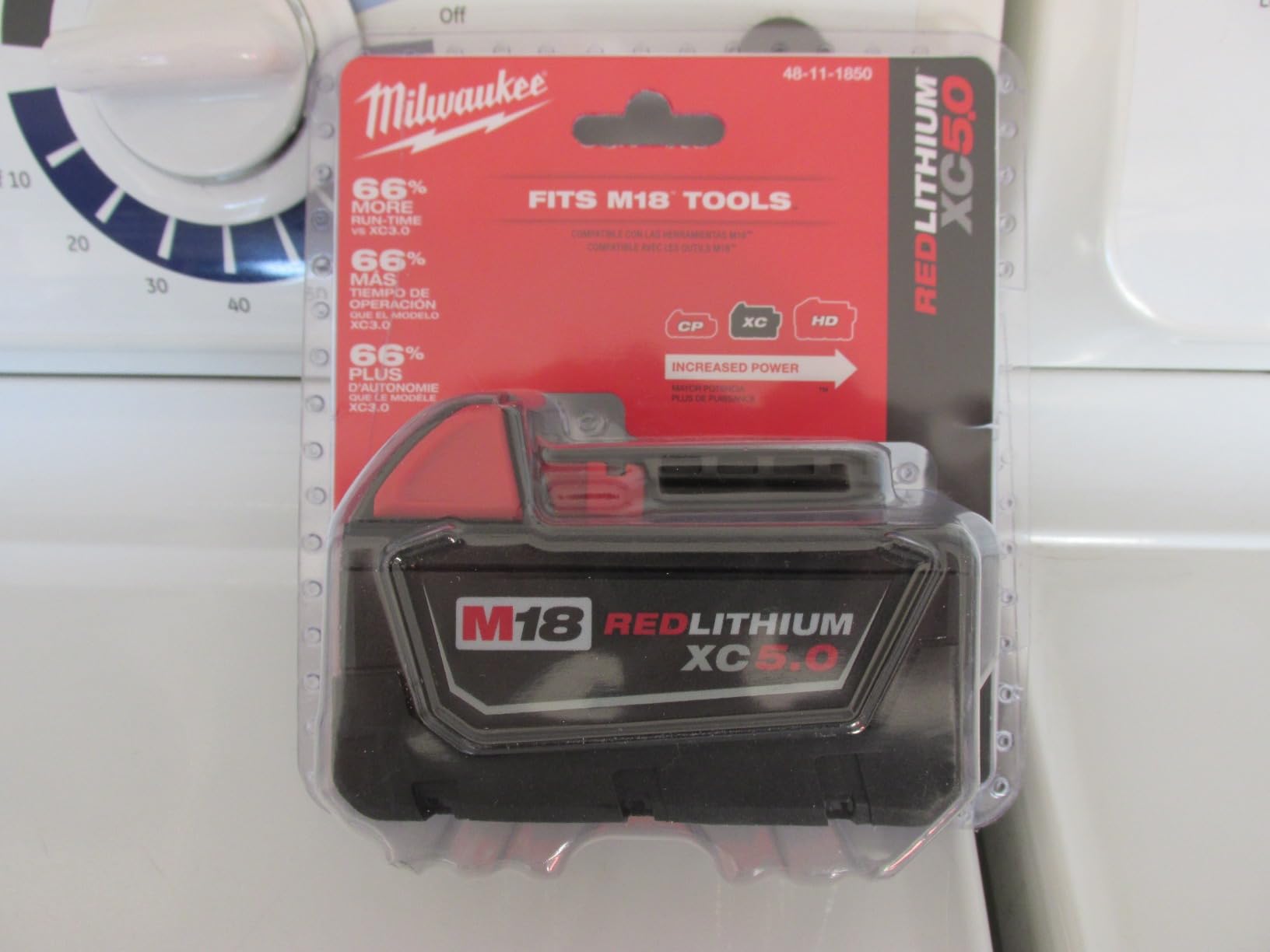 Milwaukee 48-11-1850 M18 Redlithium 5.0Ah Bat Pack customer photo 2