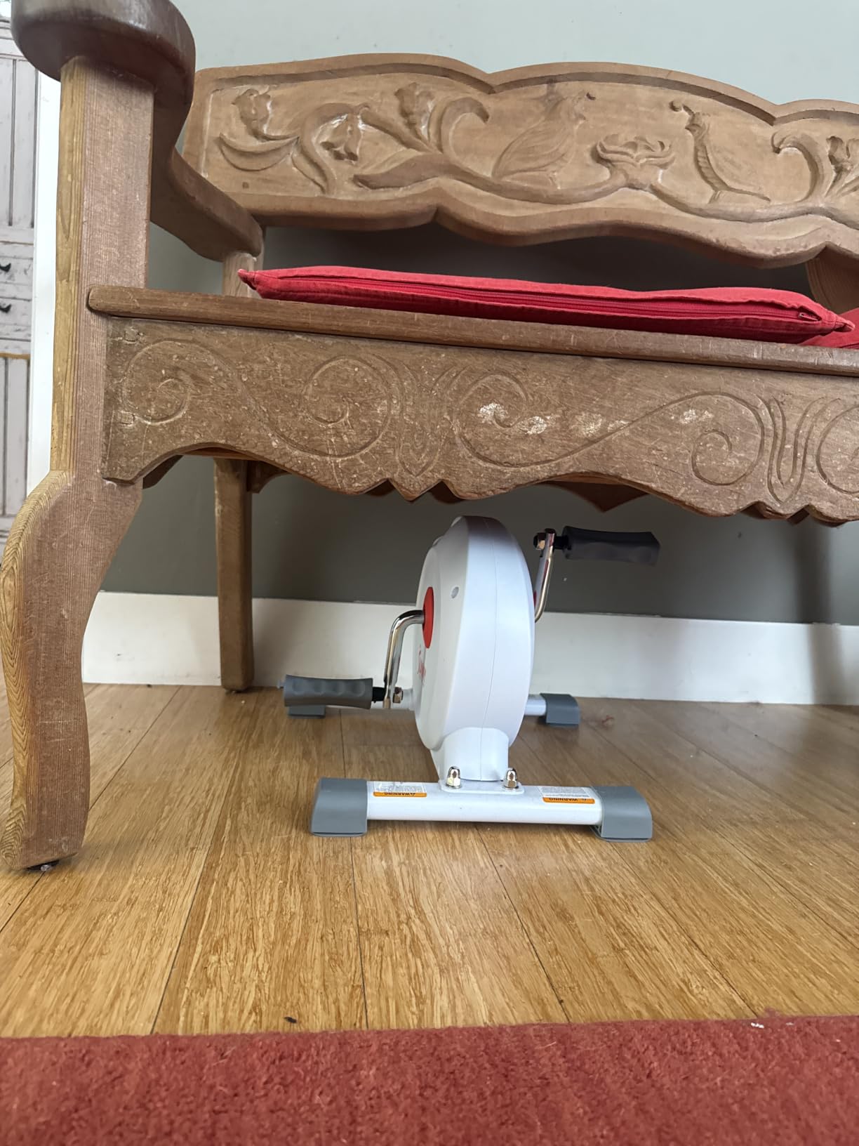 Sunny Health & Fitness Smart Mini Cycle, Under Desk Pedal Arm/Leg Exerciser customer photo 1