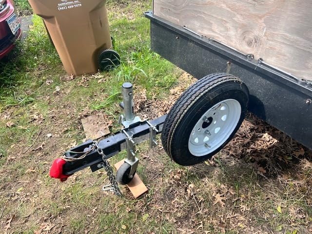 MaxxHaul 70214 Powder Coat Black Trailer Spare Tire Carrier For 10 inch and 12 inch Utility Trailer Tires customer photo 1