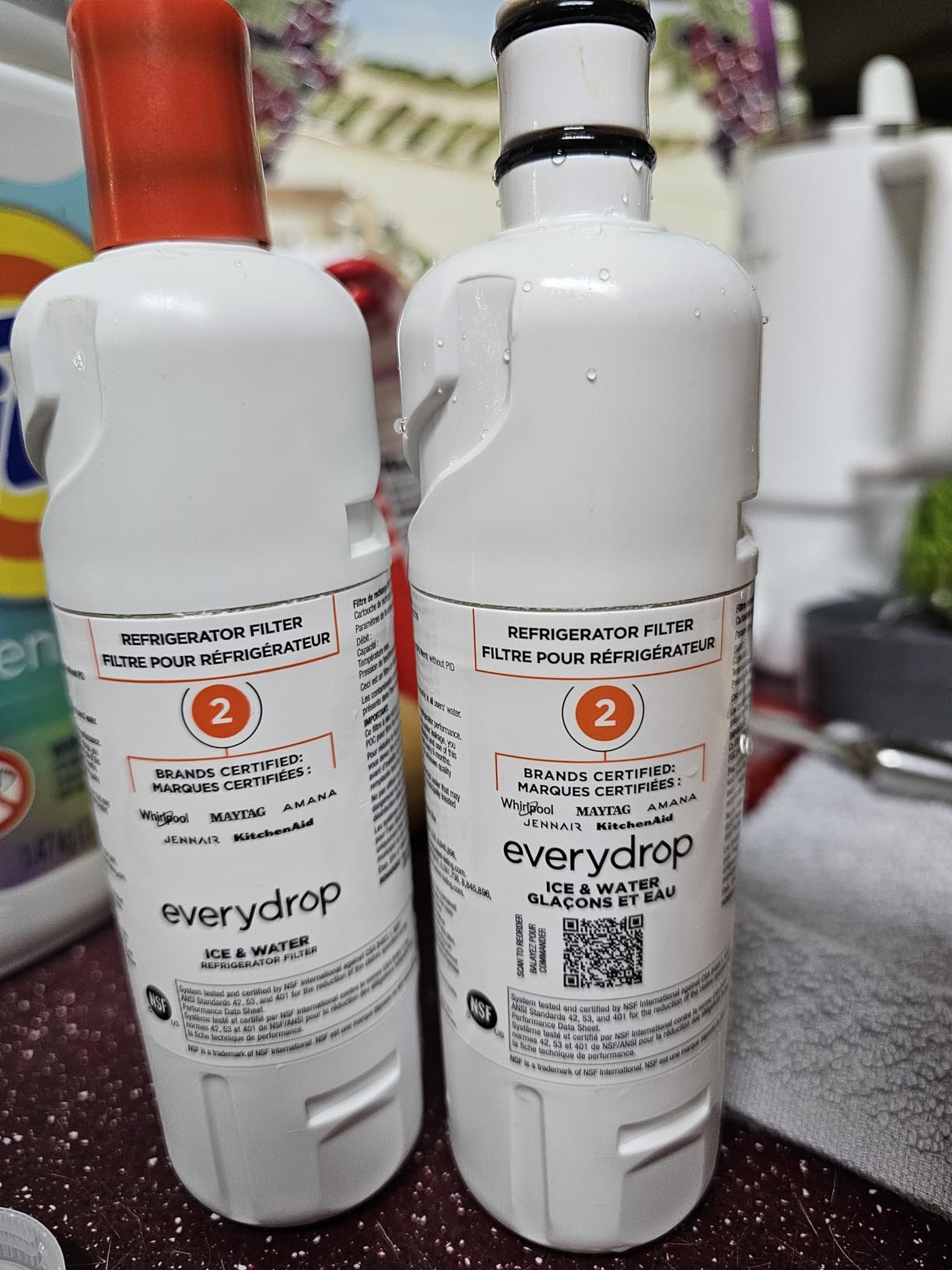 everydrop by Whirlpool Ice & Water Refrigerator Filter 2, Orange, EDR2RXD1 customer photo 2