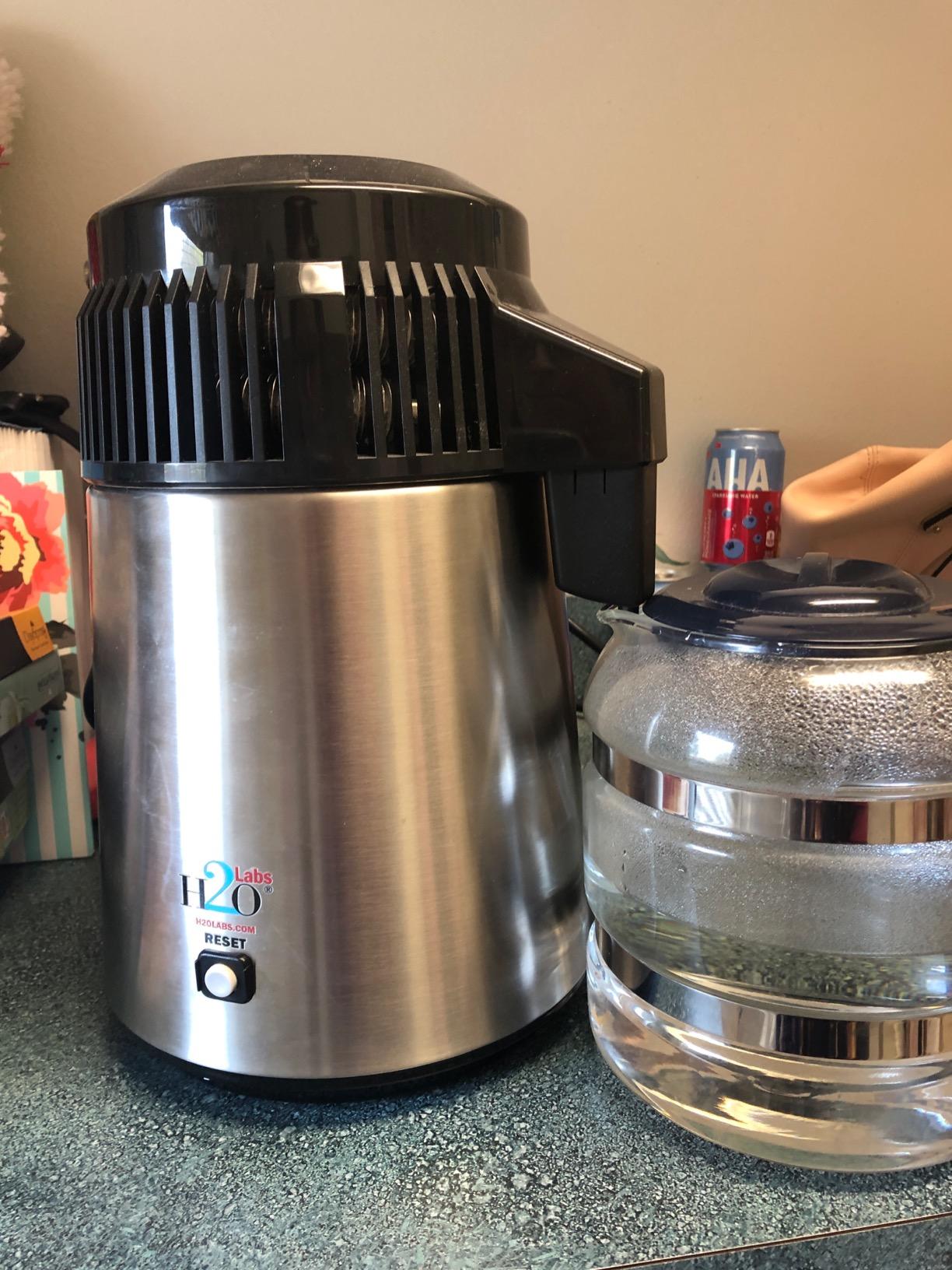 H2oLabs Best-in-Class Stainless Steel Home Water Distiller & Glass Carafe customer photo 1