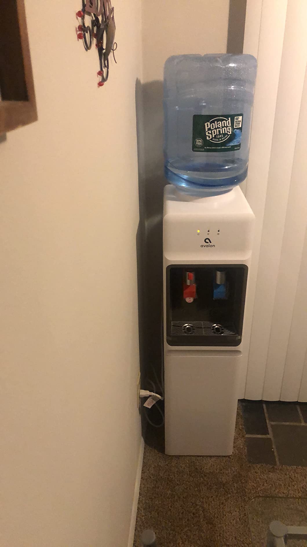 Avalon Top Loading Water Cooler Dispenser - Hot & Cold Water, Child Safety Lock, Innovative Slim Design, Holds 3 or 5 Gallon Bottles - UL Listed customer photo 2