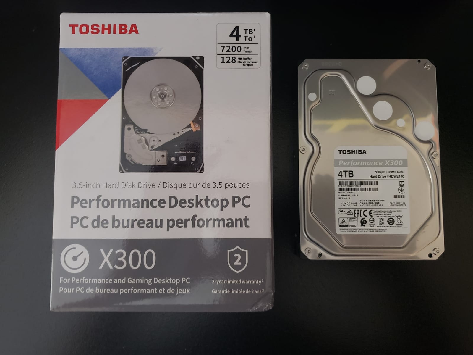 Toshiba X300 5TB Performance & Gaming 3.5-Inch Internal Hard Drive – CMR SATA 6.0 GB/s 7200 RPM 128 MB Cache - HDWE150XZSTA customer photo 1