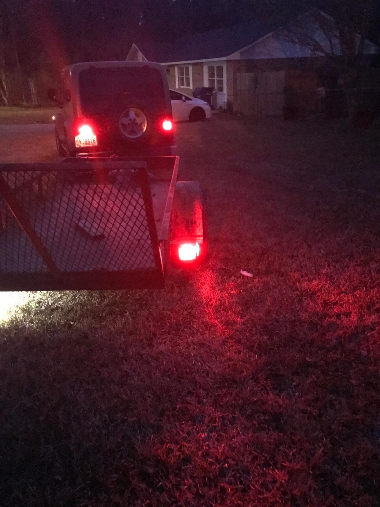 Partsam 12V Submersible Square Led Trailer Light,Red White LED Stop Turn Tail License Brake Running Light Lamp for Trailers Under 80
