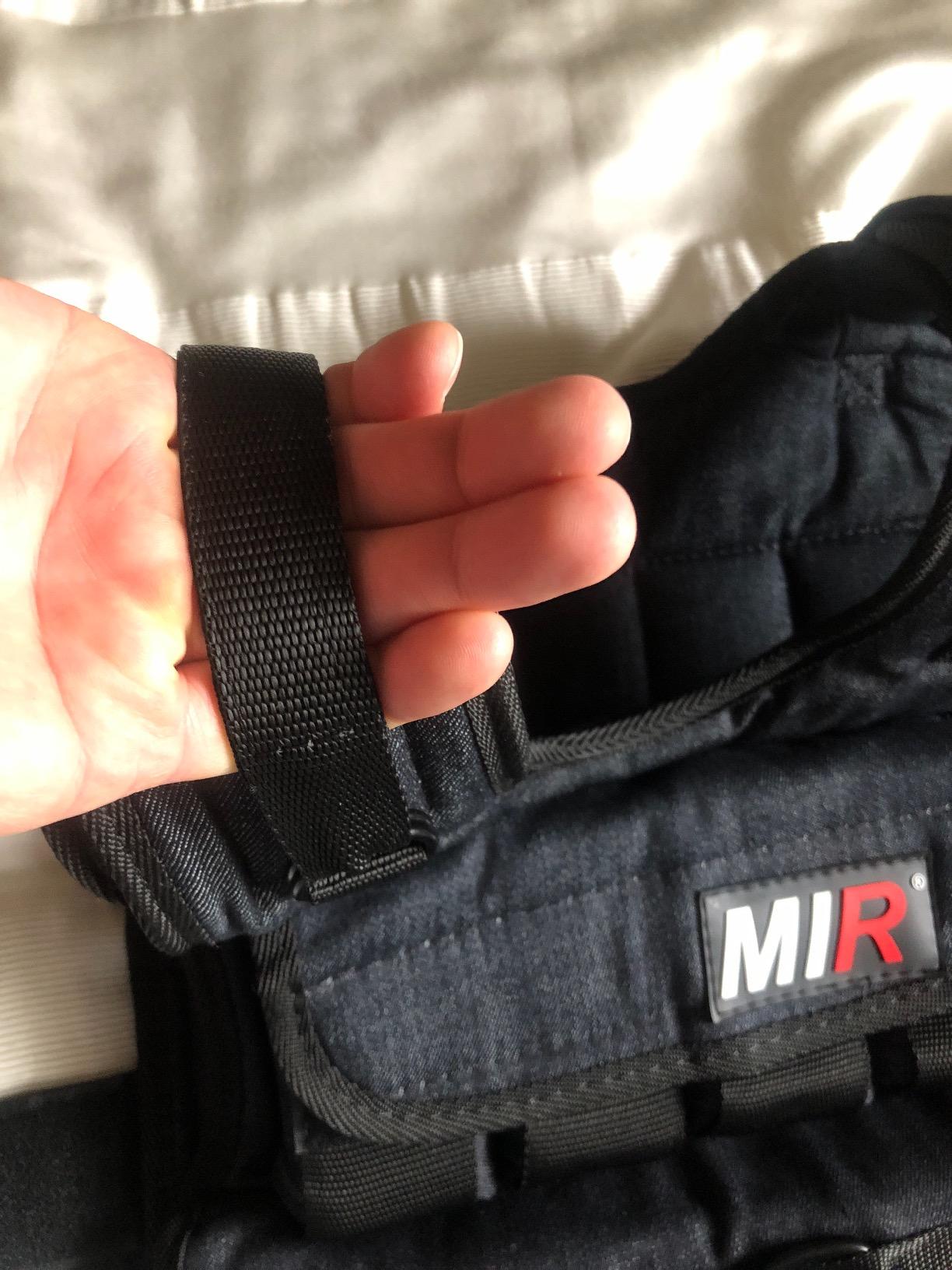 miR Air Flow Weighted Vest with Zipper Option 20lbs - 60lbs Solid Iron Weights Machine Washable. Workout Vest for Men and Women customer photo 2