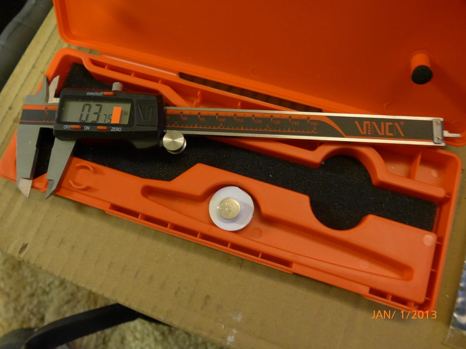VINCA IP54 Grade Digital Caliper, DCLA-0605 6 Inch/150mm, Inch/Millimeter/Fraction Conversion, Stainless Steel, Large LCD Screen customer photo 2