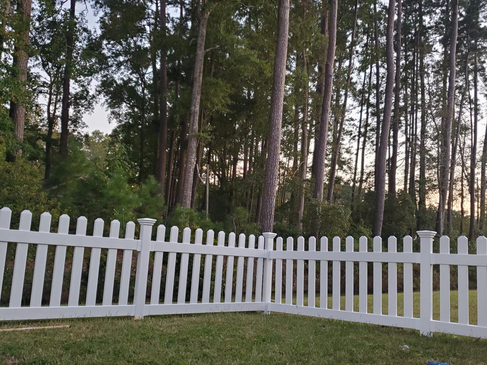 WamBam Newport Picket Fence, White Vinyl DIY No Dig Kit customer photo 2