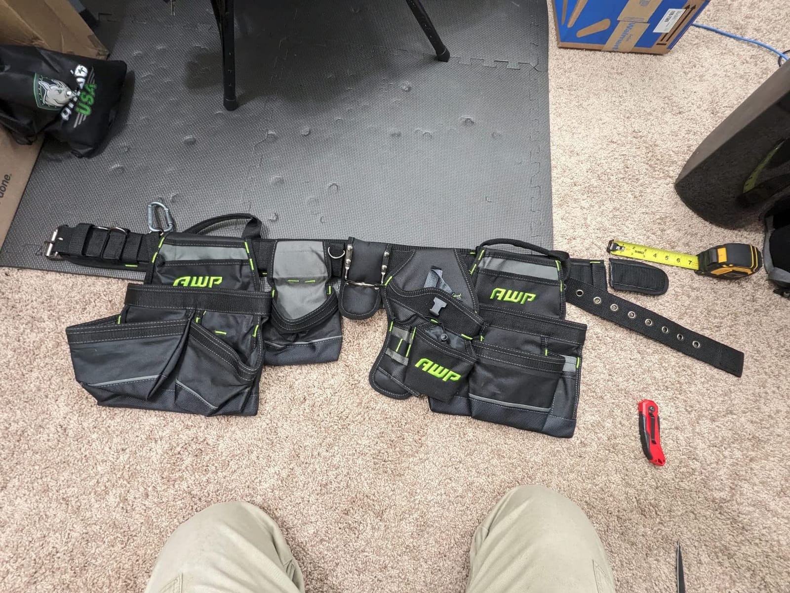 AWP Tool Belt Tool Rig, Durable Premium Utility Belt Organizer for Men & Women, Utility Work, Electrician, Mechanic customer photo 2